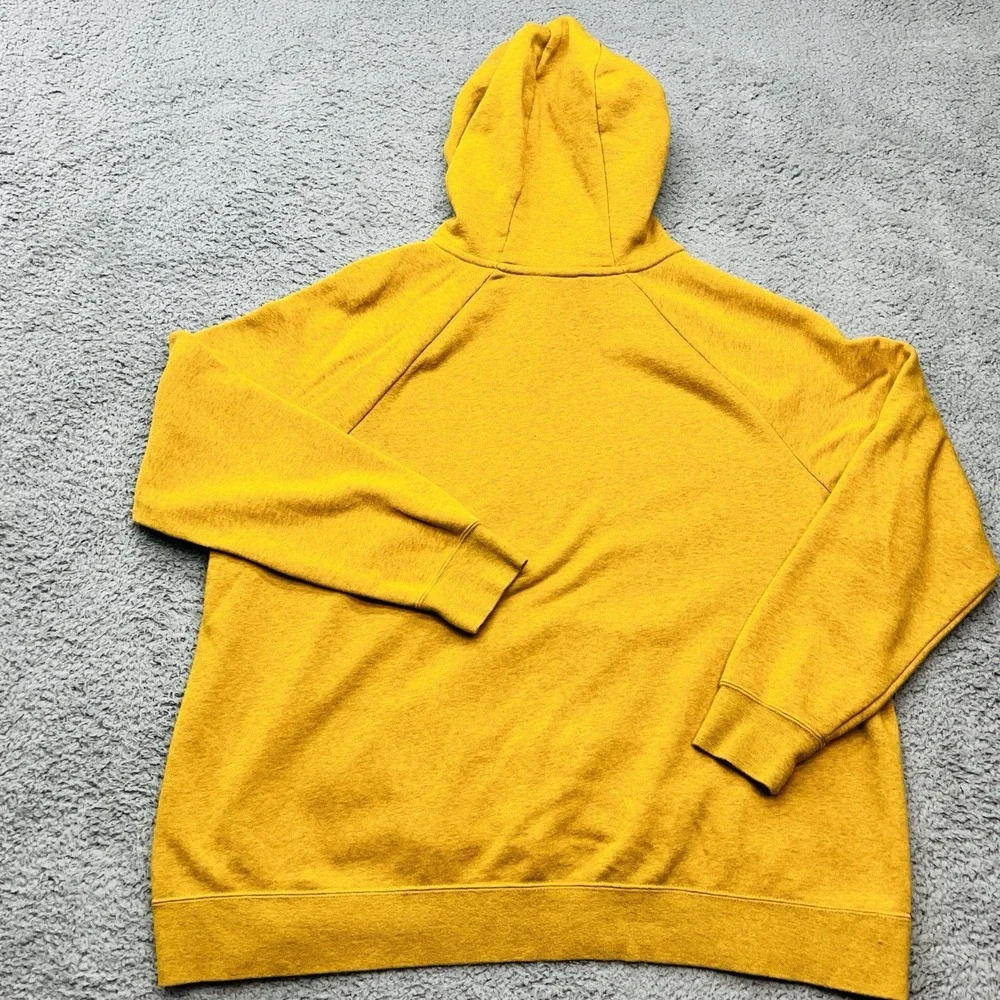 Nike Essential‎ Mustard Heather Fleece Hoodie Womens 2X Gold Pullover Streetwear